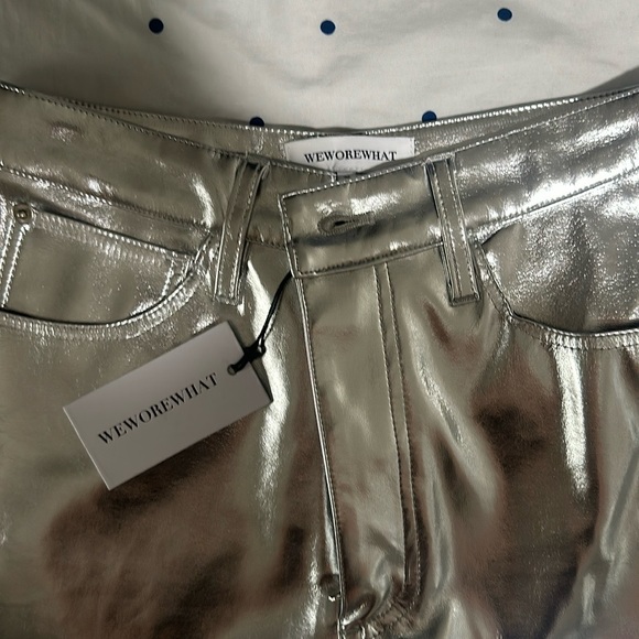 WeWoreWhat Mirror Straight Leg NWT - Picture 8 of 8